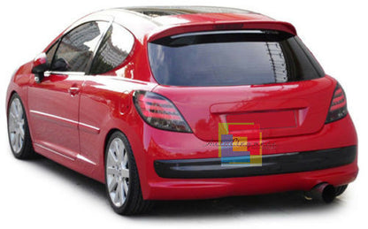 LIGHTBAR LED REAR LIGHTS PEUGEOT 207 2006+ BLACK SMOKED LIGHTS