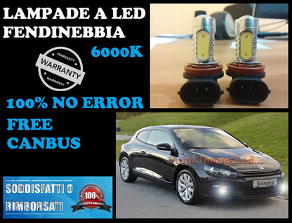 LAMPADE FENDINEBBIA HB4 LED CREE RESISTENZA CANBUS 6000K VW SCIROCCO 08 - 14