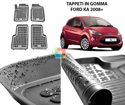 FORD KA 2008 ONWARDS RUBBER CAR MATS - TOP QUALITY MATS -1