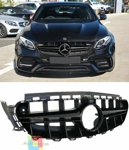 GRIGLIA ANTERIORE AMG MERCEDES CLASSE E W213 2016+ PROFILO NERO LUCIDO