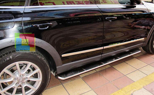 AUDI Q5 2008-2015 MODANATURE CROMATE BARRE SUGLI SPORTELLI LATERALI AUTOELEGANCERICAMBI