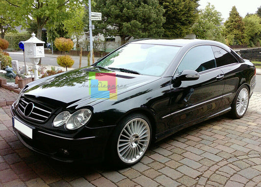 FRONT GRILLE MERCEDES W209 A209 C209 CLK 2002-2009 AMG LOOK MASK .-