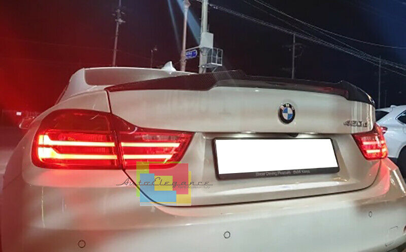 BMW SERIE 4 F32 COUPE 2013+ SPOILER POSTERIORE SUL COFANO ABS LOOK M4 CARBON AUTOELEGANCERICAMBI