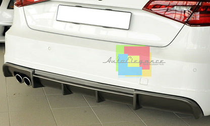 TOP QUALITY ABS BLACK BUMPER SPLASH GUARD AUDI A3 8V SPORTBACK 2012-2015 DIFFUSER