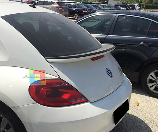 REAR SPOILER PAINTED WHITE HOOD FOR VW BEETLE 5C5 2011+ LOOK R LINE
