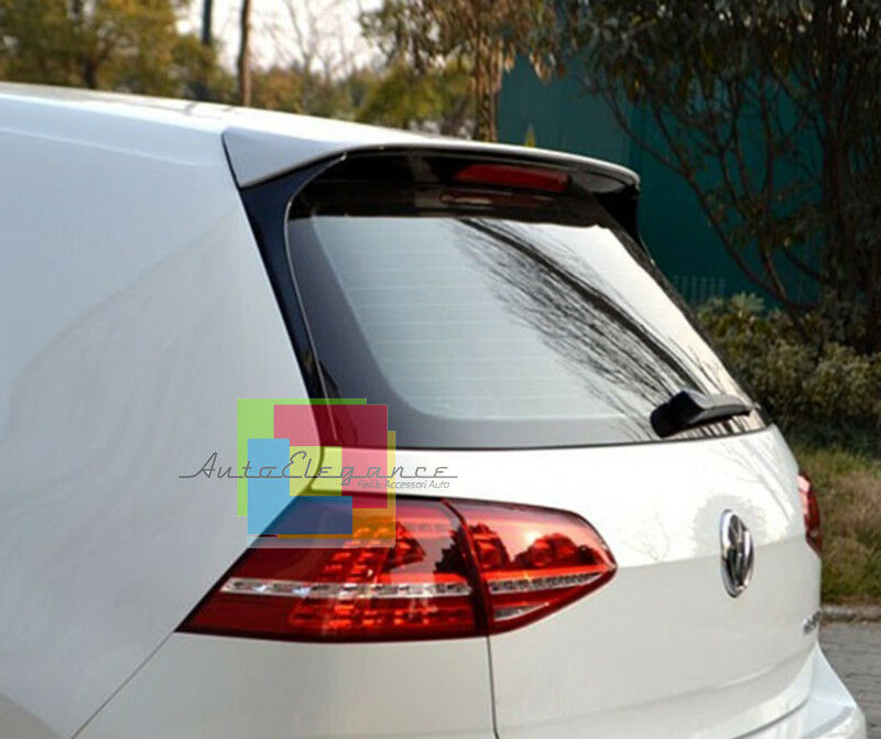 SPOILER TETTO VW GOLF 7 2012 AL 2017 SUL LUNOTTO POSTERIORE GTI 3 PEZZI .-