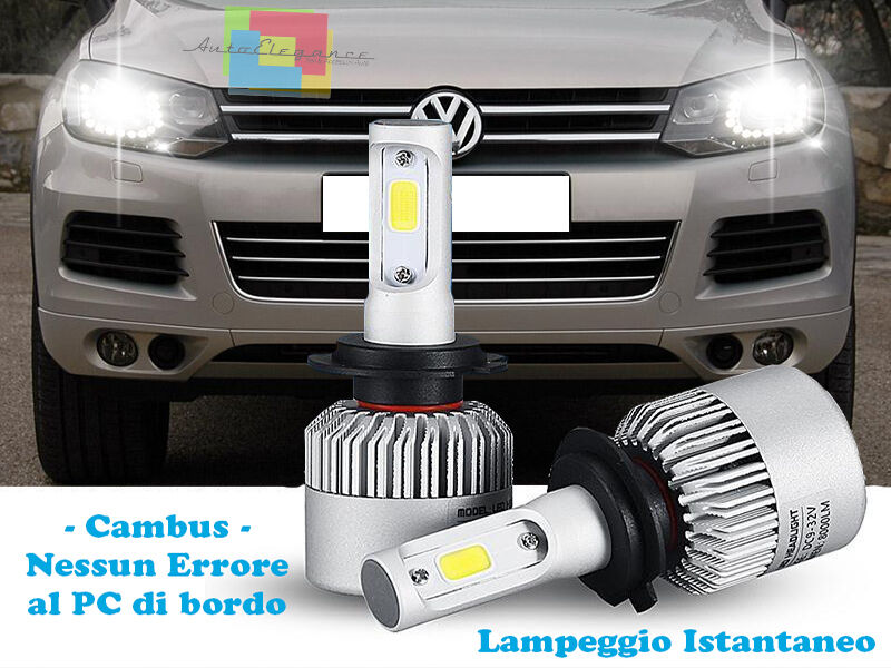 LAMPADE ANABBAGLIANTI LED VW TOUAREG 2010+ ISTANTANEO 6000K CREE