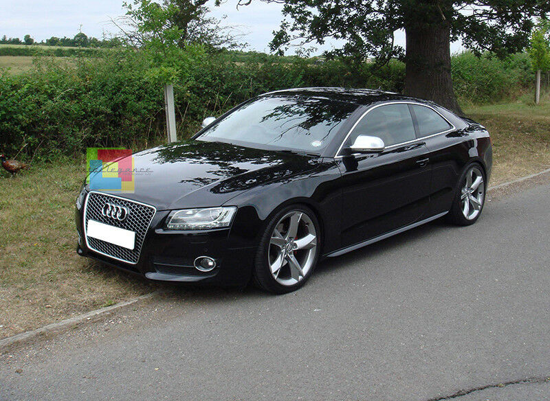 GRIGLIE FENDINEBBIA PER AUDI A5 2007-2011 DESIGN RS5 S5 IN ABS BORDO CROMATO