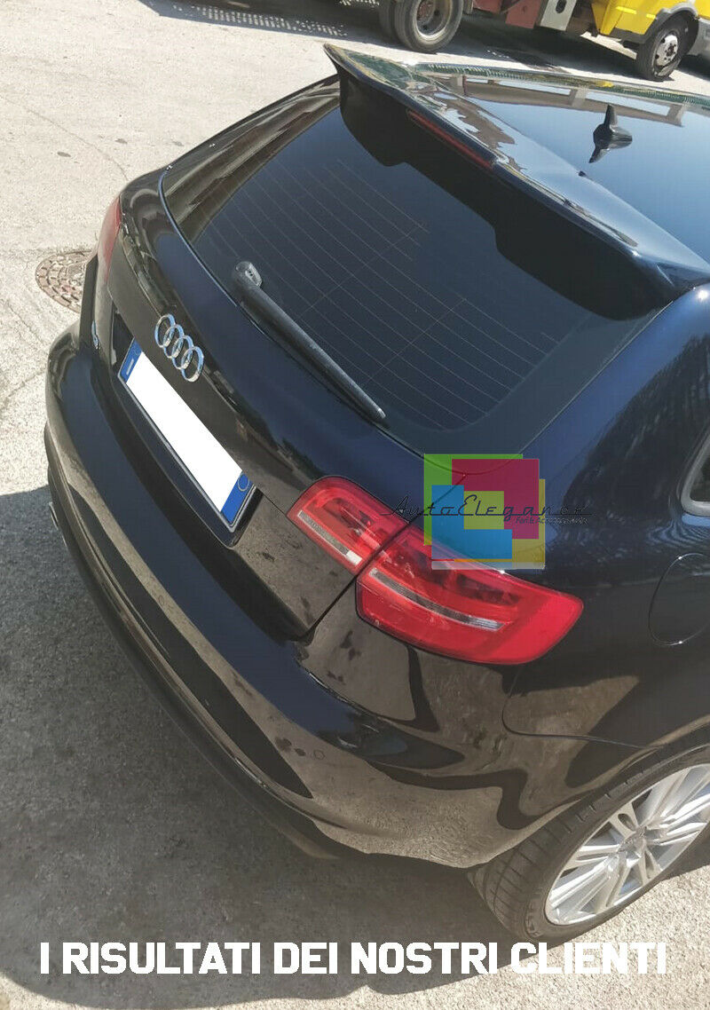 ALETTONE SUL TETTO AUDI A3 8P 04-12 SPORTBACK SPOILER POSTERIORE RS3 AUTOELEGANCERICAMBI