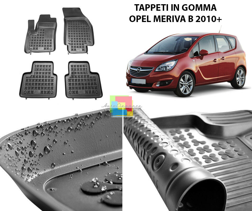 OPEL MERIVA B 2010 ONWARDS RUBBER CAR MATS - TOP QUALITY MATS -1-