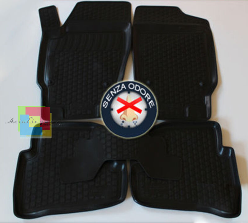 SEAT IBIZA 6J 2008+ SET TAPPETINI AUTO IN GOMMA - TAPPETI TOP QUALITA ..-