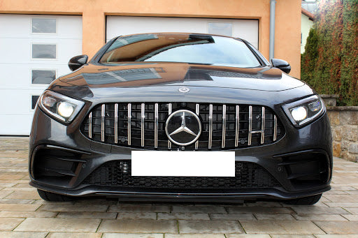 MERCEDES CLS C257 2018+ GRIGLIA ANTERIORE AMG PANAMERICANA PROFILI CROMATI