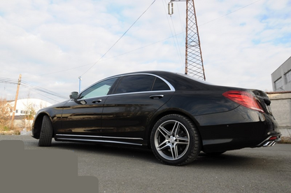 MINIGONNE LATERALI PER MERCEDES-BENZ CLASSE S W222 PASSO LUNGO LOOK S65 DAL 2013 IN POI