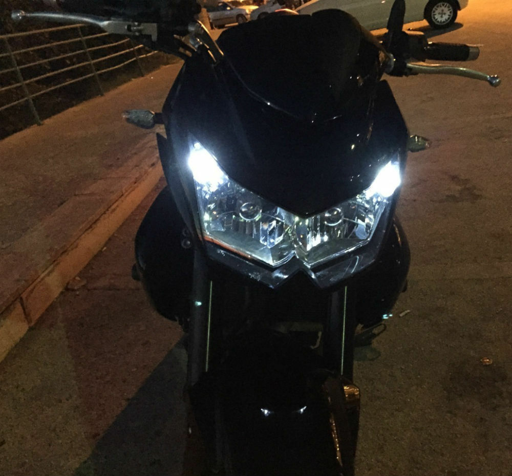 YAMAHA Z750 LUCI POSIZIONE INTERNO A 5 LED T10 SMD BIANCO GHIACCIO