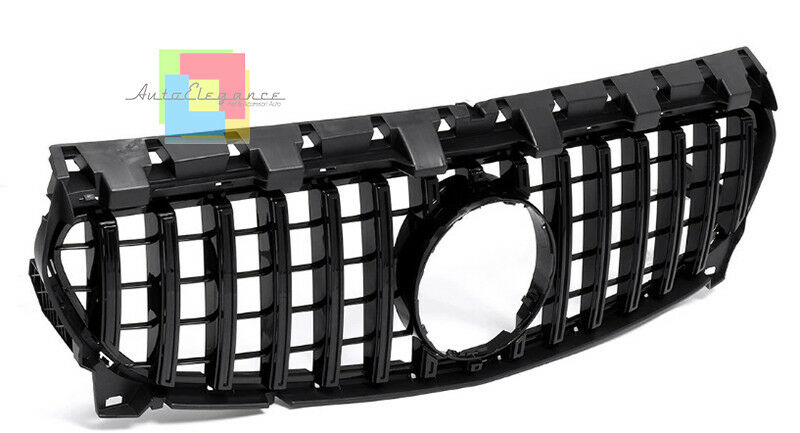 GRIGLIA ANTERIORE NERO LUCIDO - MERCEDES CLASSE A W176 2012-2015 CALANDRA AMG