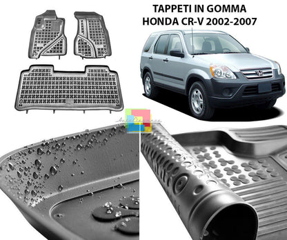 HONDA CR-V 2002-2007 TAPPETINI AUTO IN GOMMA - TAPPETI TOP QUALITA -1