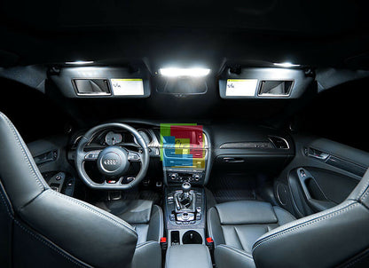KIT COMPLETO LED LUCI INTERNO AUDI A4 B6 / B7 AVANT SMD BIANCO GHIACCIO CANBUS