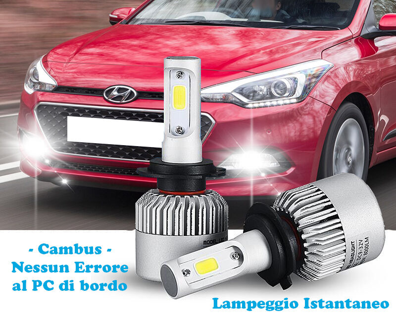 LAMPADE FENDINEBBIA A LED HYUNDAI I20 2014+ CAMBUS BIANCO GHIACCIO CREE