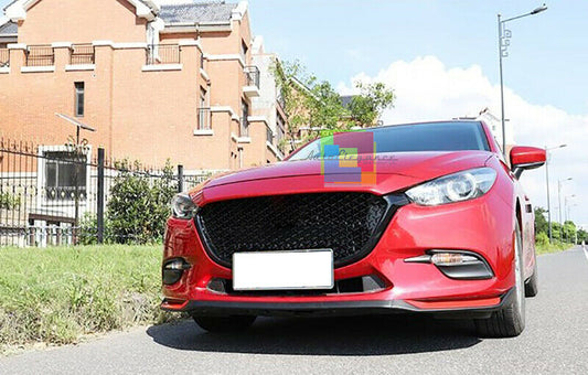 MASK FOR MAZDA 3 BM 2013+ BLACK FRONT GRILLE HONEYCOMB NO LOGO