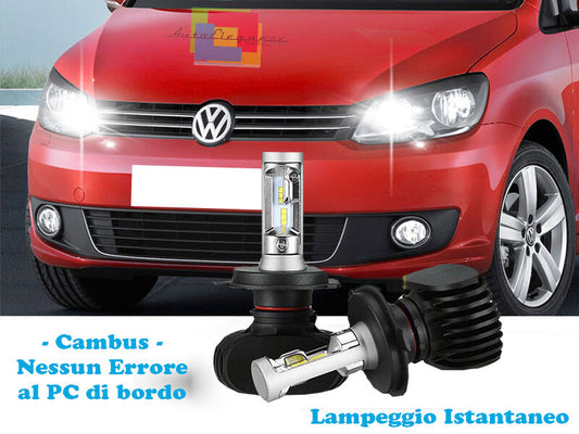 LAMPADE ABBAGLIANTI LAMPEGGIO ISTANTANEO A LED VW TOURAN 2010-2015 CREE