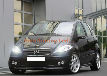 MERCEDES W169 A H7 BLUE XENON LOW BEAM LAMPS 55W + T10 POSITION 5 LEDs