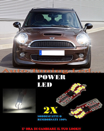 LUCI POSIZIONE MINI CLUBMAN R55 CANBUS T10 BIANCO 20 LED SUPER QUALITA