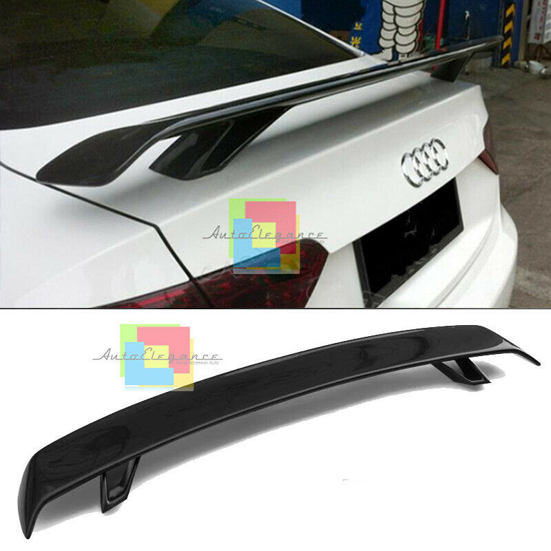 AUDI A4 B8 8K 2008-2014 SPOILER POSTERIORE ALETTONE SUL COFANO LOOK RS4 AUTOELEGANCERICAMBI