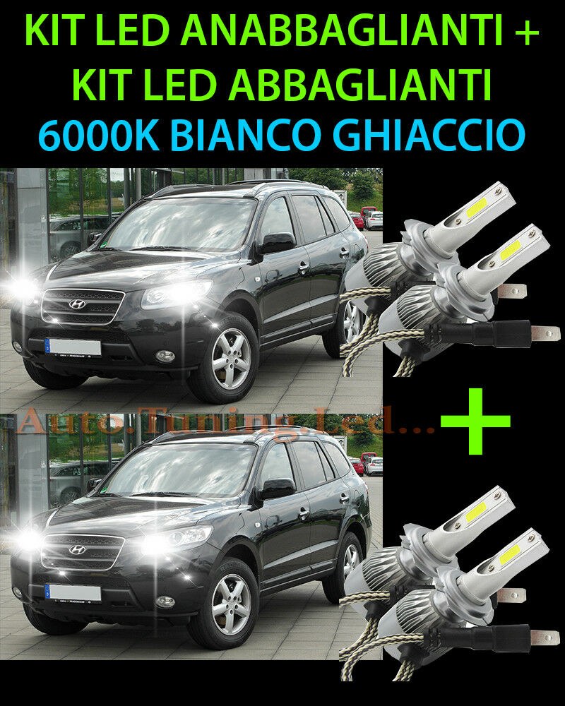 KIT LED LAMPADE ABBAGLIANTI & ANABBAGLIANTI PER HYUNDAI SANTA FE 05-12 -.