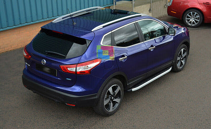 PEDANE LATERALI NISSAN QASHQAI II DAL 2014+ SOTTO PORTA ANTISCIVOLO .-.