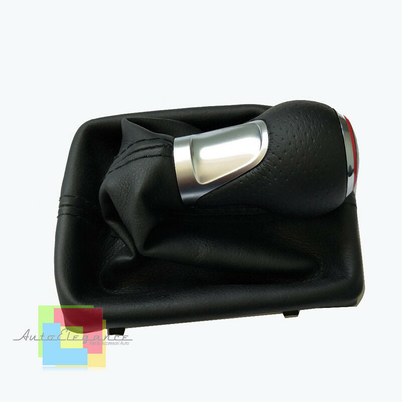 POMELLO CAMBIO MANUALE AUDI A4 B8 2007-2015 6 MARCE IN CUOIO SLINE LOOK