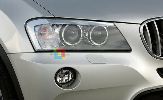 COPPIA FARI ANTERIORI ANGEL EYES LED BMW X3 F25 2010-2014 FANALI H9 XENON LOOK AUTOELEGANCERICAMBI