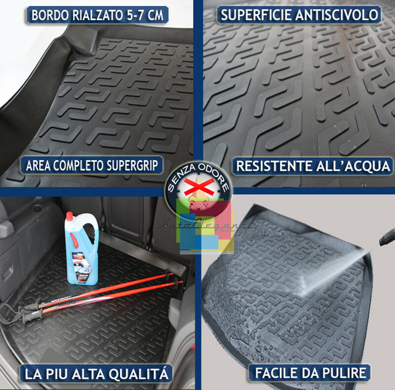 FROGUM Tappetini Auto In Gomma Su Misura Per Citroën C4 Picasso II 2013-2019 – Set Con Vasca Baule, Bordi Alti 7 Cm, TPE - 4