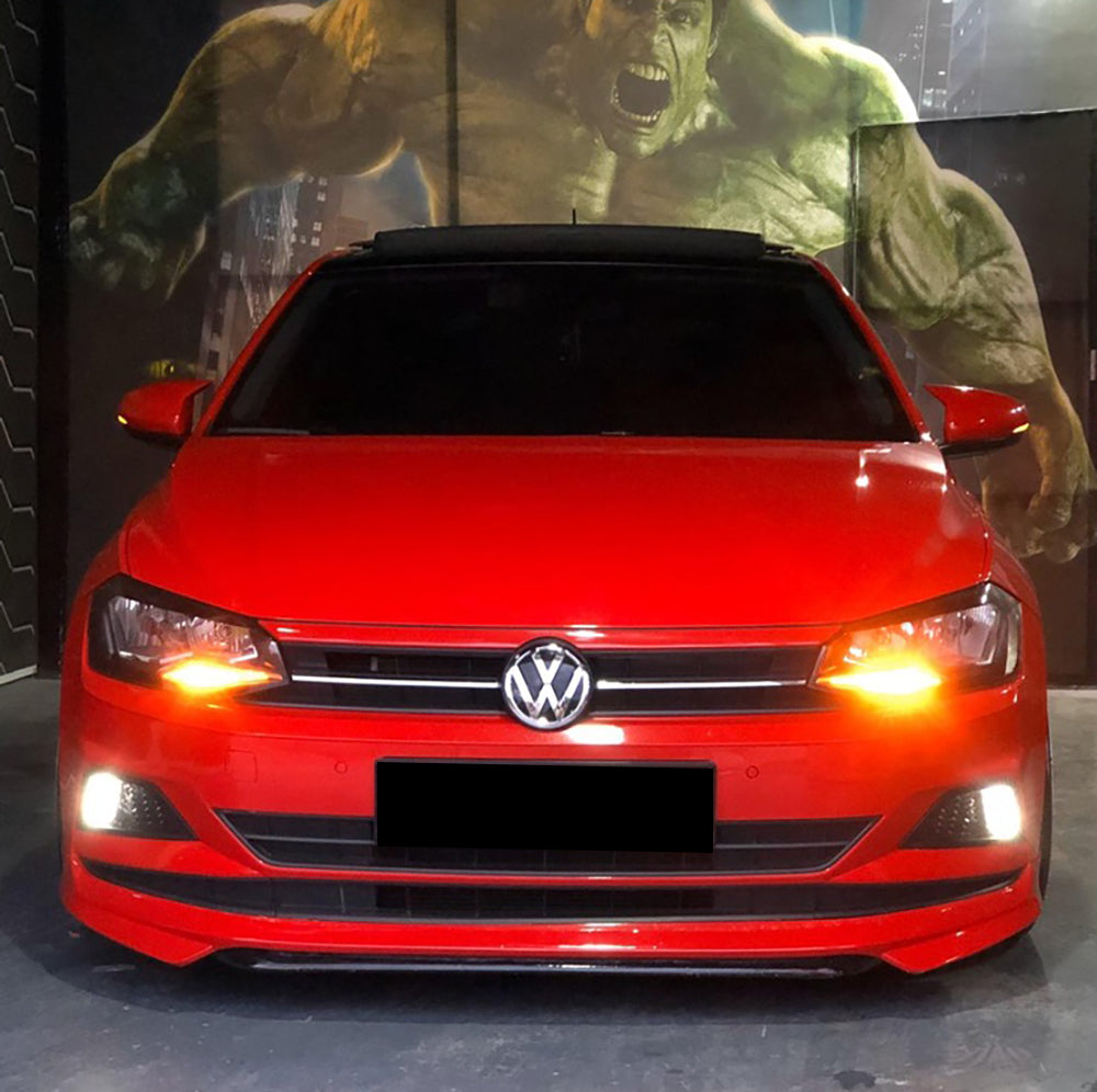VW POLO AW1 2017+ FRONT BUMPER SPOILER ABS SPORT LOOK R 0262