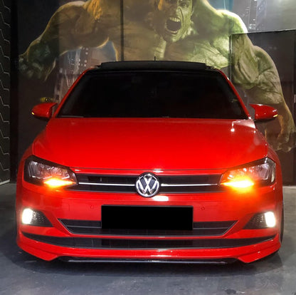 VW POLO AW1 2017+ FRONT BUMPER SPOILER ABS SPORT LOOK R 0262
