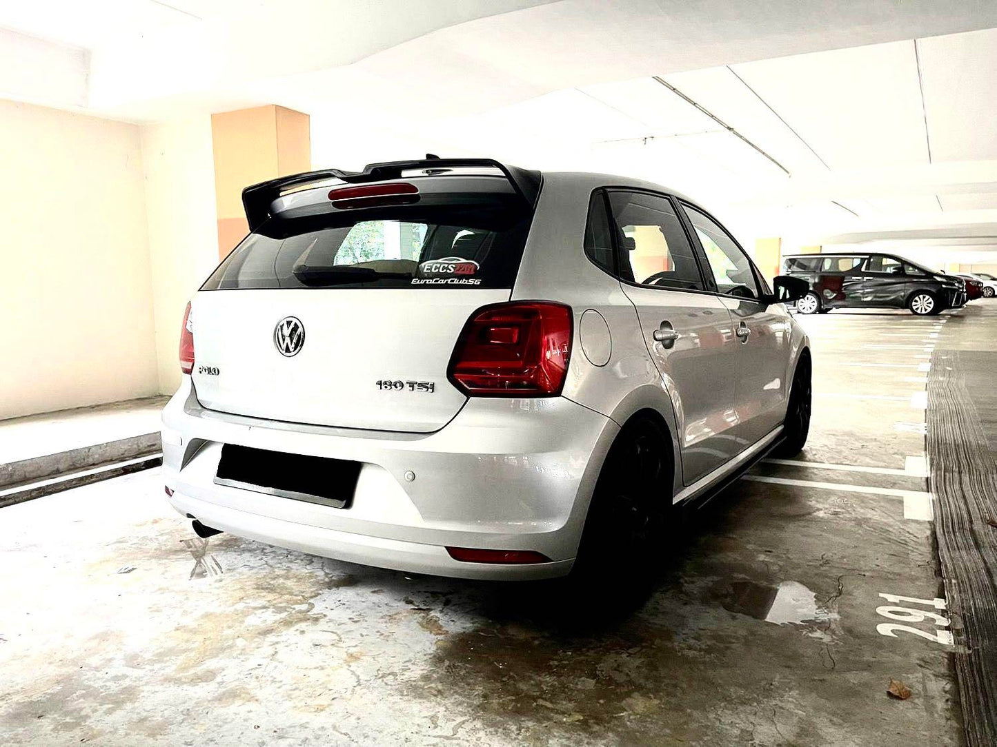 REAR ROOF SPOILER FOR VW POLO 6R 6C 2009-2017 ABS 0251