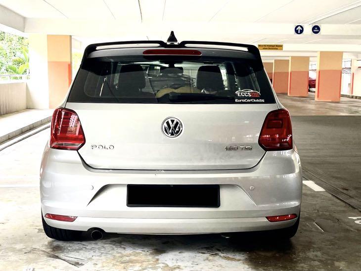 REAR ROOF SPOILER FOR VW POLO 6R 6C 2009-2017 ABS 0251