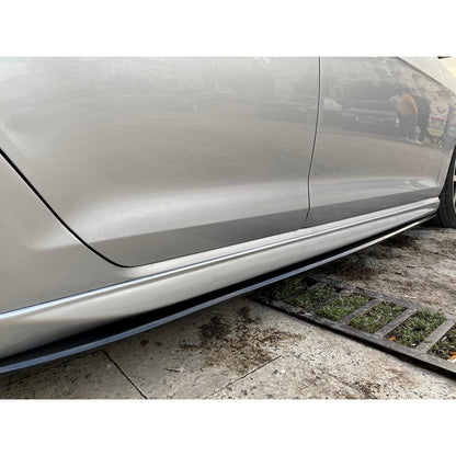 VW GOLF 7 VII 2012-2018 FLAPS UNDER SKIRT ABS / PLASTIC GLOSS BLACK