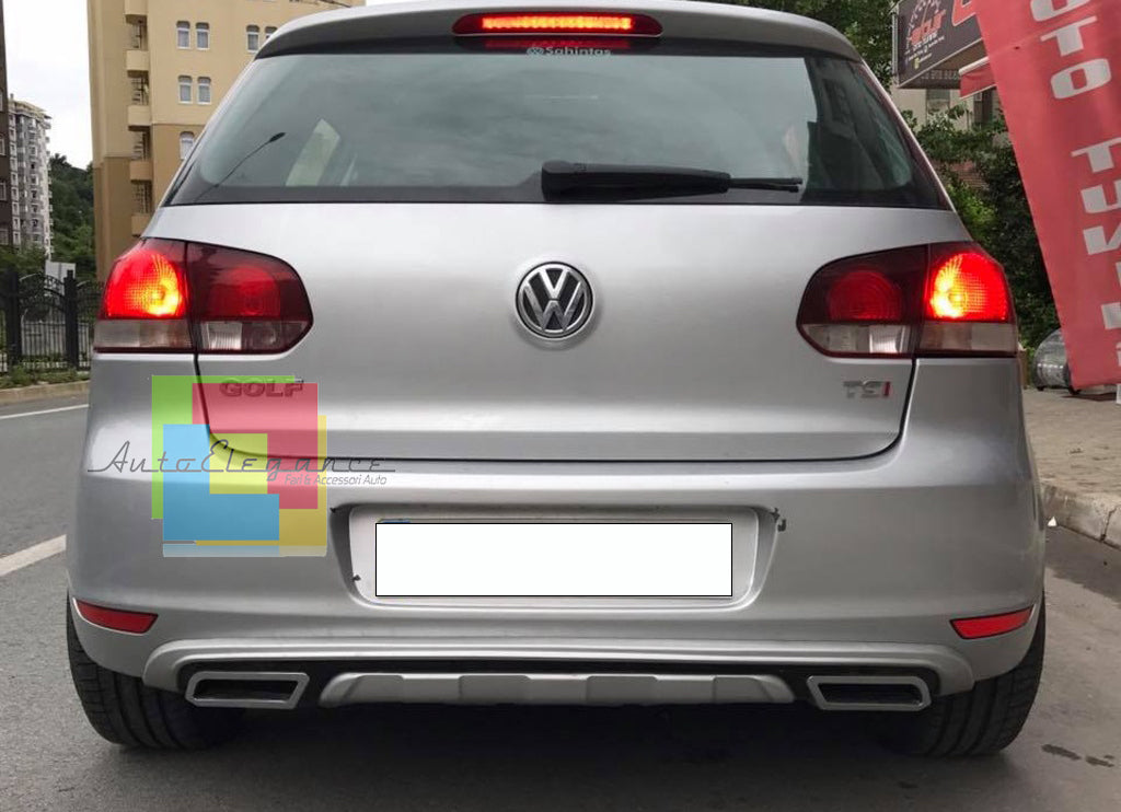 REAR BUMPER DIFFUSER VW GOLF 6 VI 2008-2012 IN ABS TUNING R