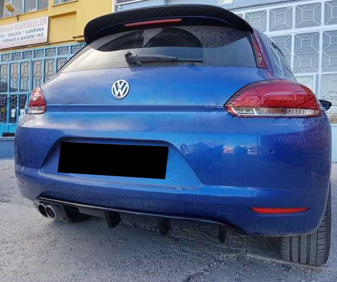 VW SCIROCCO 2008-2014 REAR DIFFUSER UNDER BUMPER RLINE LOOK IN ABS
