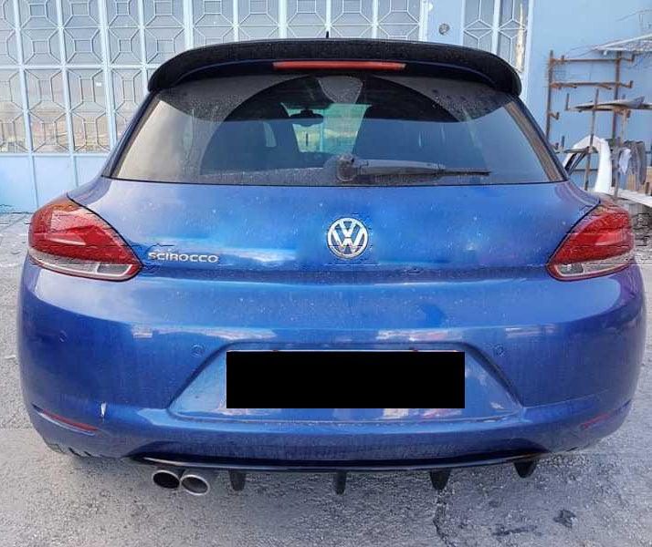 VW SCIROCCO 2008-2014 REAR DIFFUSER UNDER BUMPER RLINE LOOK IN ABS