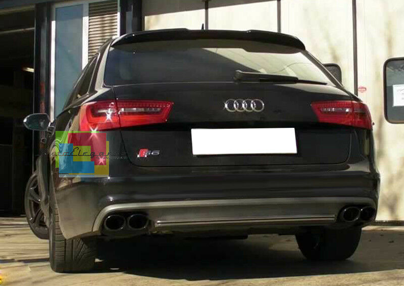 SOTTO PARAURTI PER AUDI A6 4G C7 2010-2014 DIFFUSORE POSTERIORE DESIGN S6 -.-