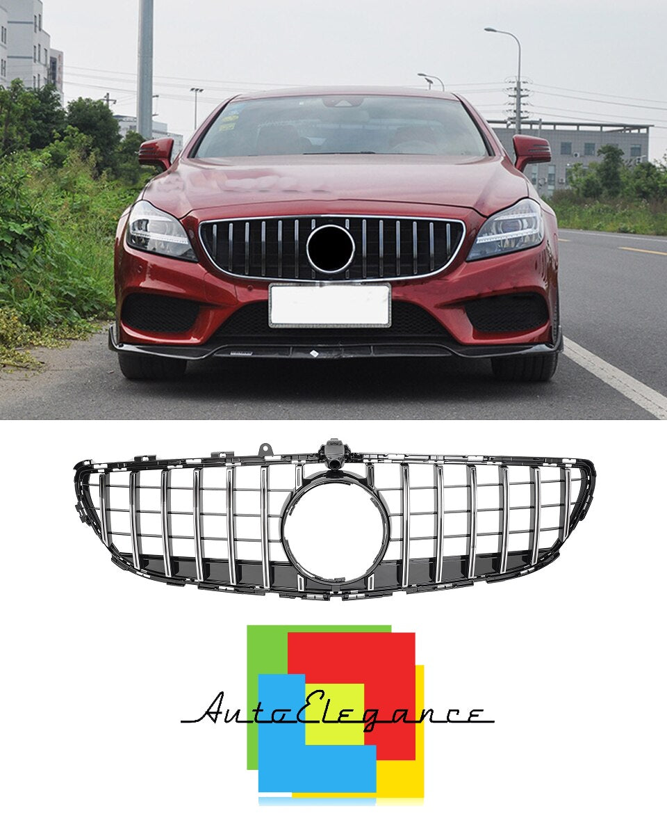 GRILLE MERCEDES CLS W218 X218 C218 2014+ GT LOOK CHROME PROXIMITY SENSOR NEWS