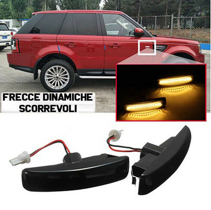 RANGE ROVER SPORT 2005-2013 FRECCE LED DINAMICHE LATERALI SCORREVOLI INDICATORI