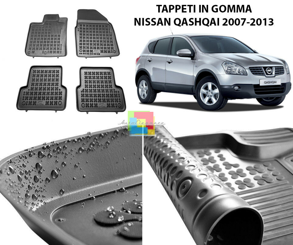 NISSAN QASHQAI 2007-2013 TAPPETINI AUTO IN GOMMA - TAPPETI TOP QUALITA -1-