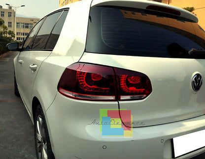 FARI POSTERIORI LOOK GTI A LED VW GOLF 6 MK6 2008-2012 MODELLO ROSSO CILIEGIA