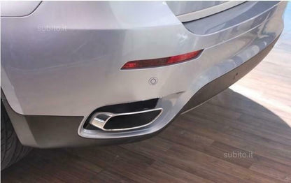 BMW X6 E71 TERMINALI DI SCARICO SPORTIVI LOOK M OVALI AUTOELEGANCERICAMBI