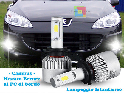 LAMPADE FENDINEBBIA A LED CREE PEUGEOT 407 04-10 CAMBUS BIANCO GHIACCIO