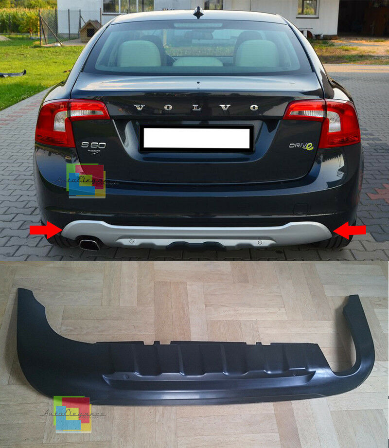SPOILER SPORTIVO DIFFUSORE SOTTO PARAURTI POSTERIORE VOLVO V60 S60 2010-2017