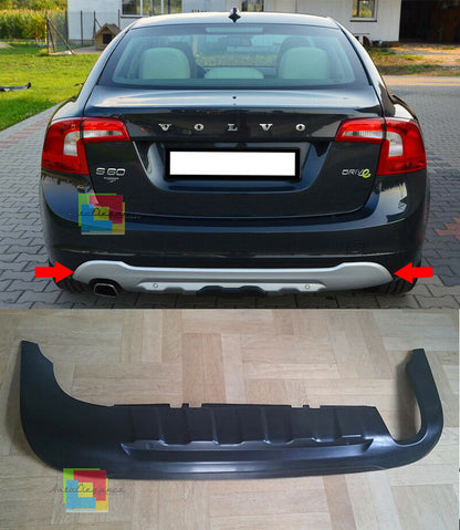 SPOILER SPORTIVO DIFFUSORE SOTTO PARAURTI POSTERIORE VOLVO V60 S60 2010-2017