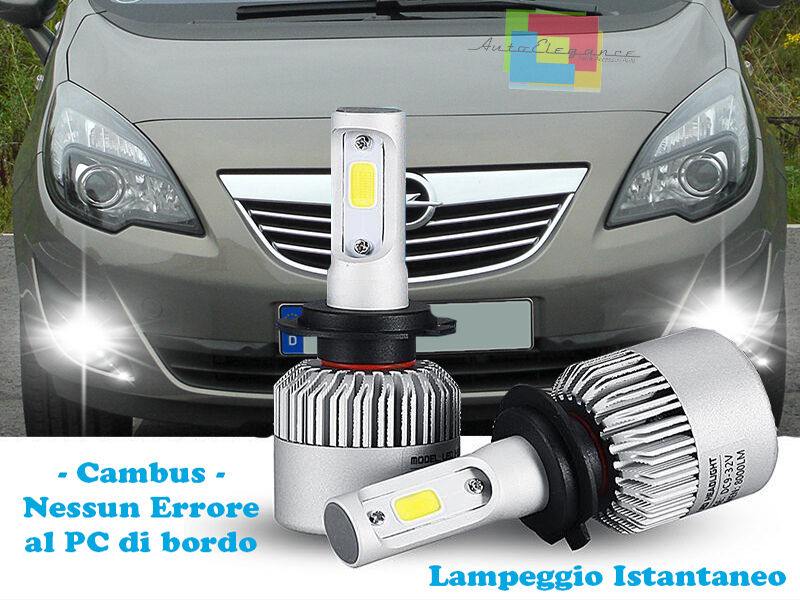 LAMPADE FENDINEBBIA A LED OPEL MERIVA B 2010+ CAMBUS BIANCO GHIACCIO CREE